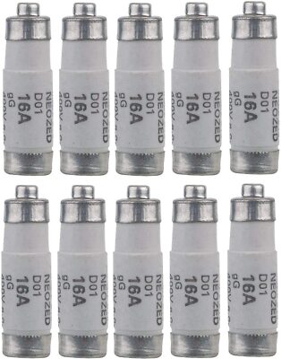 10 Stück SIEMENS D01 Sicherung NEOZED Sicherungseinsatz 16A 400V gL/gG  5SE2316