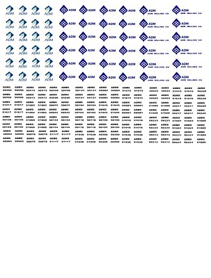 N Scale Hopper Car Decals  '' ADM Corp. ''