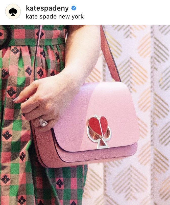 Kate Spade Nicola Bag Crossbody Flap Twistlock Medium Pink Heart