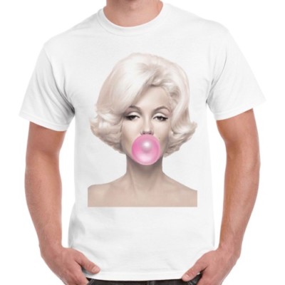 T-Shirt Marilyn Monroe Kaugummi lustig Geschenk Retro Vintage Unisex 1741