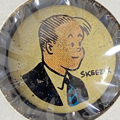 Skeezix Kellogg's Pep Pinback Cereal Premium Prize c1945-46
