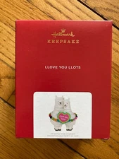 2021 Hallmark LLOVE YOU LLOTS Llamas Couple Keepsake Ornament 3.75"