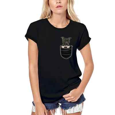 ULTRABASIC Damen Bio T-Shirt Der Staffordshire Bull Terrier in der Tasche