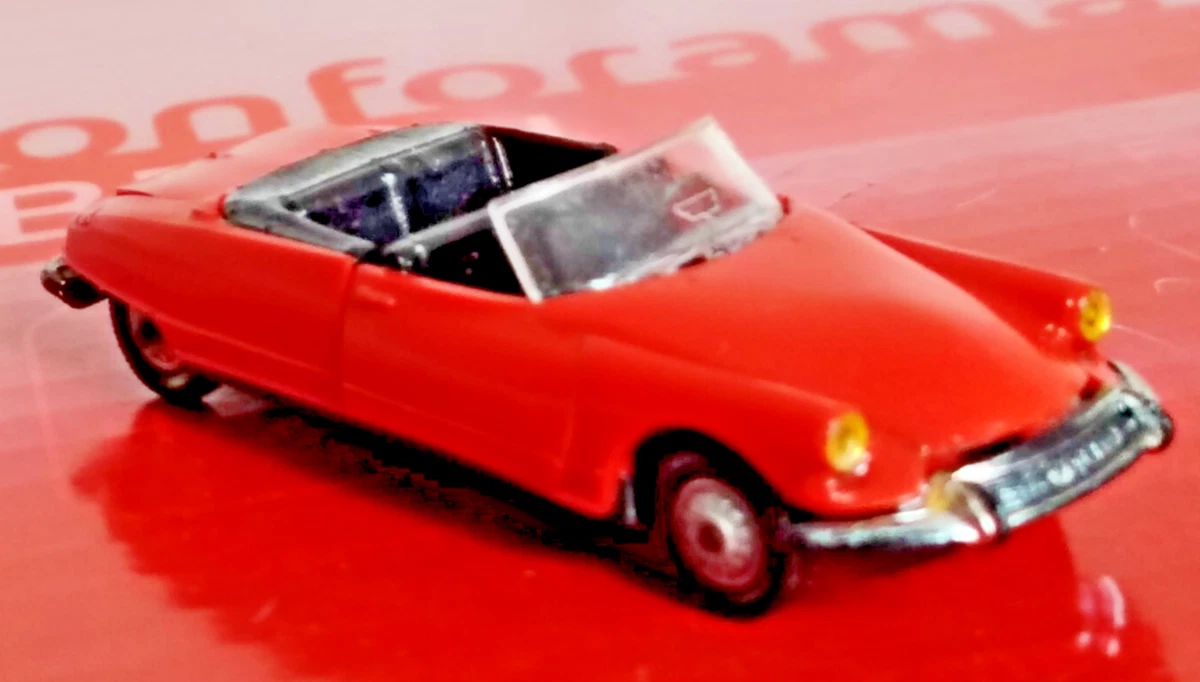 NOREV Ancien 1/43 - Citroën DS 19 Cabriolet Rouge - France 1961 - Miniature Collection