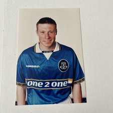 NICK BARMBY (Everton & Liverpool Spurs Hull FC) Hand SIGNED outside the ground 