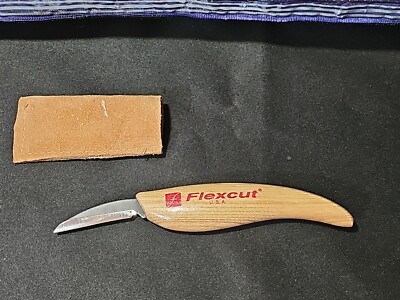 Flexcut Cutting Knife High Carbon Steel Carving Blade Ergonomic Wood Handle 