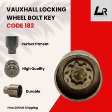 VAUXHALL 182 LOCKING WHEEL NUT BOLT MASTER KEY REMOVER - 24H SHIPPING NEW