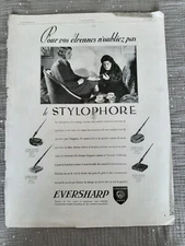 Antique 1929 Eversharp Press Advertising - Old Paper Advertisement  