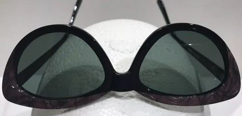 Sunglasses Women Cat Eye Black/Purple Multi Design Sunvista Taiwan 143mm X 45mm - Picture 4 of 8