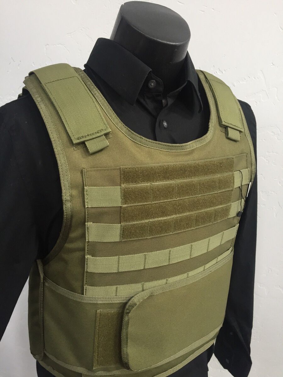 Concealable Bulletproof Vest Carrier BODY Armor Made With Kevlar 3a Xl M  2xl 3xl