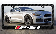 Roush P-51 Mustang 100 Carbon Fiber License Plate Framereflective