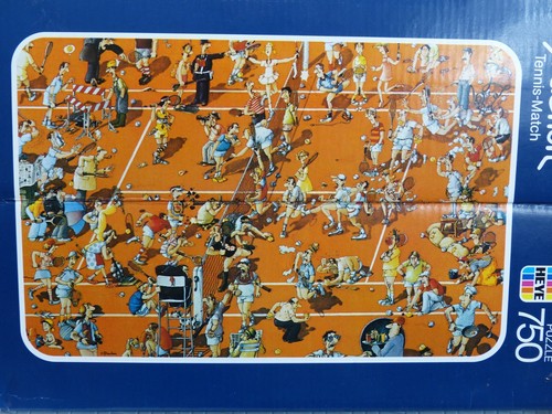 Blachon Tennis Match 750 piece puzzle by Heye Complete - Picture 6 of 8