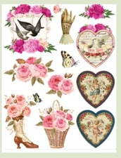 MDC DIY rub on transfer 🩷 "Victorian Valentines" 🩷