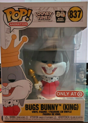 Funko POP! BUGS BUNNY (KING) #837 - Looney Tunes - 80 Years - Target Exclusive