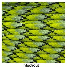 Infectious Paracord 100 Foot 550 lb 7 Strand Camping Survival Rope