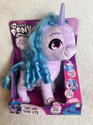 NEW My Little Pony Musical Toy Sing Glow Izzy Unicorn 13in Singing Plush  3+ Yrs