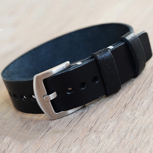 Bracelet montre NATO en cuir,militaire strap,montre watch band 18/20/22/24/26 mm - Photo 9/10