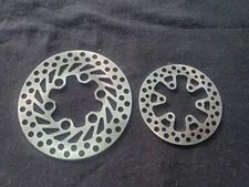 Stainless Brake Rotor Set For Losi Promoto-MX 1:4 Dirtbike Retro Honda Style