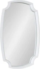 Kate and Laurel Orianne Coastal Wall Mirror, 21 x 32, White, 21x32, White 