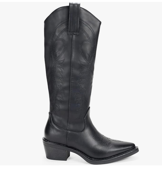 BOSANOVA Botas estilo cowboy de caña alta con detalle de