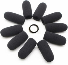 10 Pack Soft Mic Foam Covers Windscreens for David Clark M-4/M-7 Lightspeed Avia