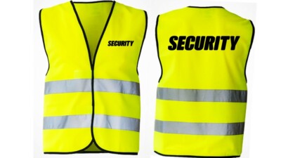 Sicherheitsweste-SECURITY, CREW, TEAM, ORDNER,SICHERHEIT, gelb oder orange..