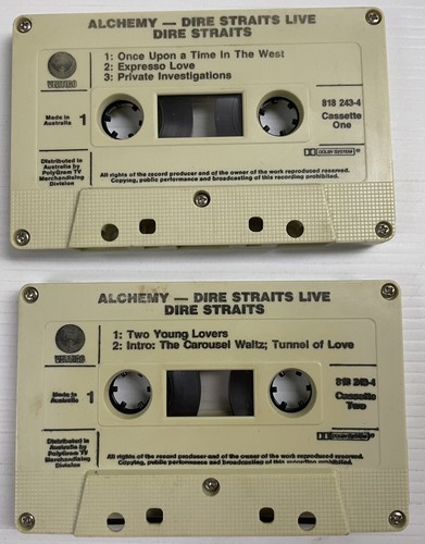 Dire Straits Alchemy Live Music Cassette 2x Tape 818 243-4 Vertigo 1984 Chrome - Picture 17 of 24