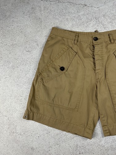 Dsquared Mens Luxury Cotton Brown Multipocket Bermuda Shorts Size 50 / L - Picture 3 of 14