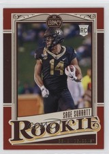 2021 Panini Legacy Rookies Red /299 Sage Surratt #156 0q3