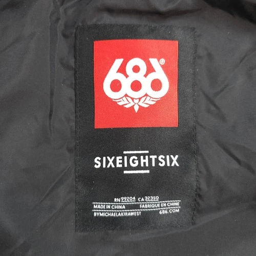 686 Jacket Mens Large Black Etex Hooded Insulated Ski Parka Outdoors Snowboard image 6