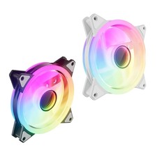 2 Rings ARGB 120mm Fan with Lighting Effect, PWM Controlled, Low Noise