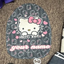 Hello Kitty Pink Cartoon Bath Mats and Shower Curtain Set with Rug  Hooks