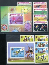 148459) Fu&szlig;ball Niger 2 S&auml;tze je mit Block **, WM Spanien