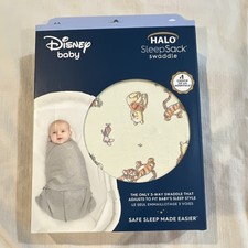 HALO SleepSack Swaddle Disney Winnie the Pooh 0-3 Months Cotton HS4320