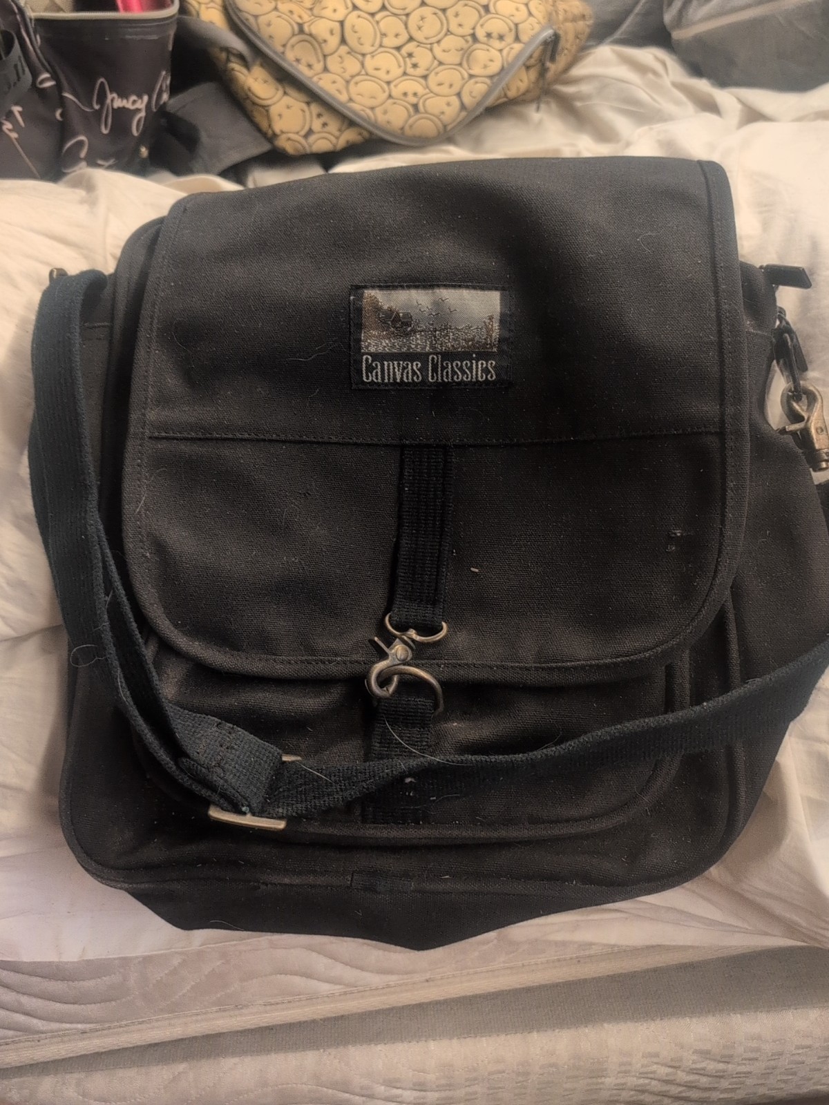 Canvas Cross Body Bag Messenger Shoulder Book Bags School Sa