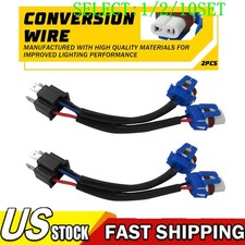 Conversion Wire 9003 TO 9005 9006 Two Harness Headlight Adapter Plug Cables 1~10