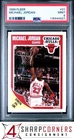 1989 FLEER #21 MICHAEL JORDAN BULLS HOF PSA 9