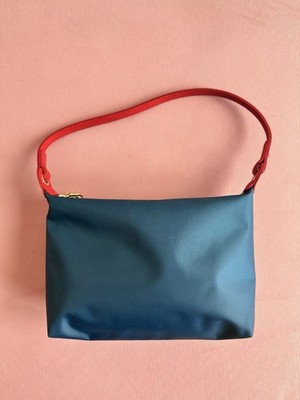 Longchamp Replay Shloulder Bag Clutch Grün Blau