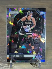 2024 Panini WNBA Prizm Aaliyah Edwards RC Cracked Ice Prizm Rookie #70 Mystics