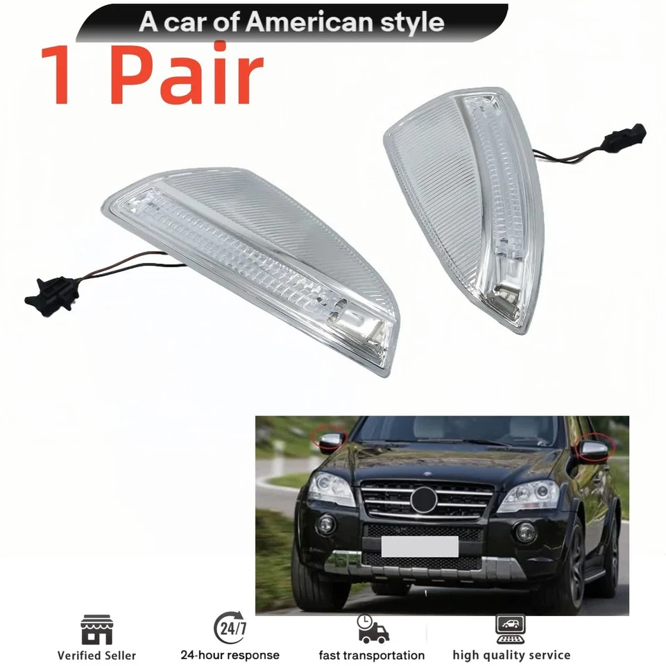Lámpara de señal de giro para conductor y pasajero para Mercedes-Benz ML320 ML350 ML450 ML500 EE. UU. Foto 3 de 4