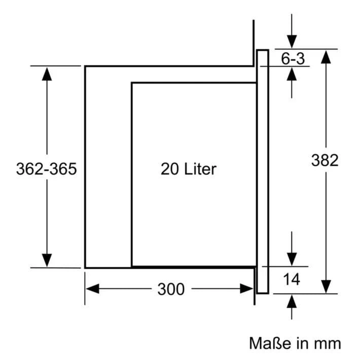 Siemens iQ500 BF525LMB1 Einbau-Mikrowelle Schwarz, Edelstahl - Bild 4 von 4