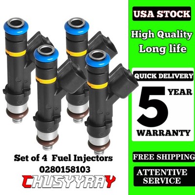 4 Fuel Injectors For Mazda 6 2.3L Mazda 3 2.0L 2006-2012 Mazda 5 2.3L 2008-2009