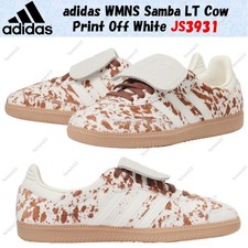 adidas WMNS Samba LT Cow Print Off White JS3931 Women's Size
