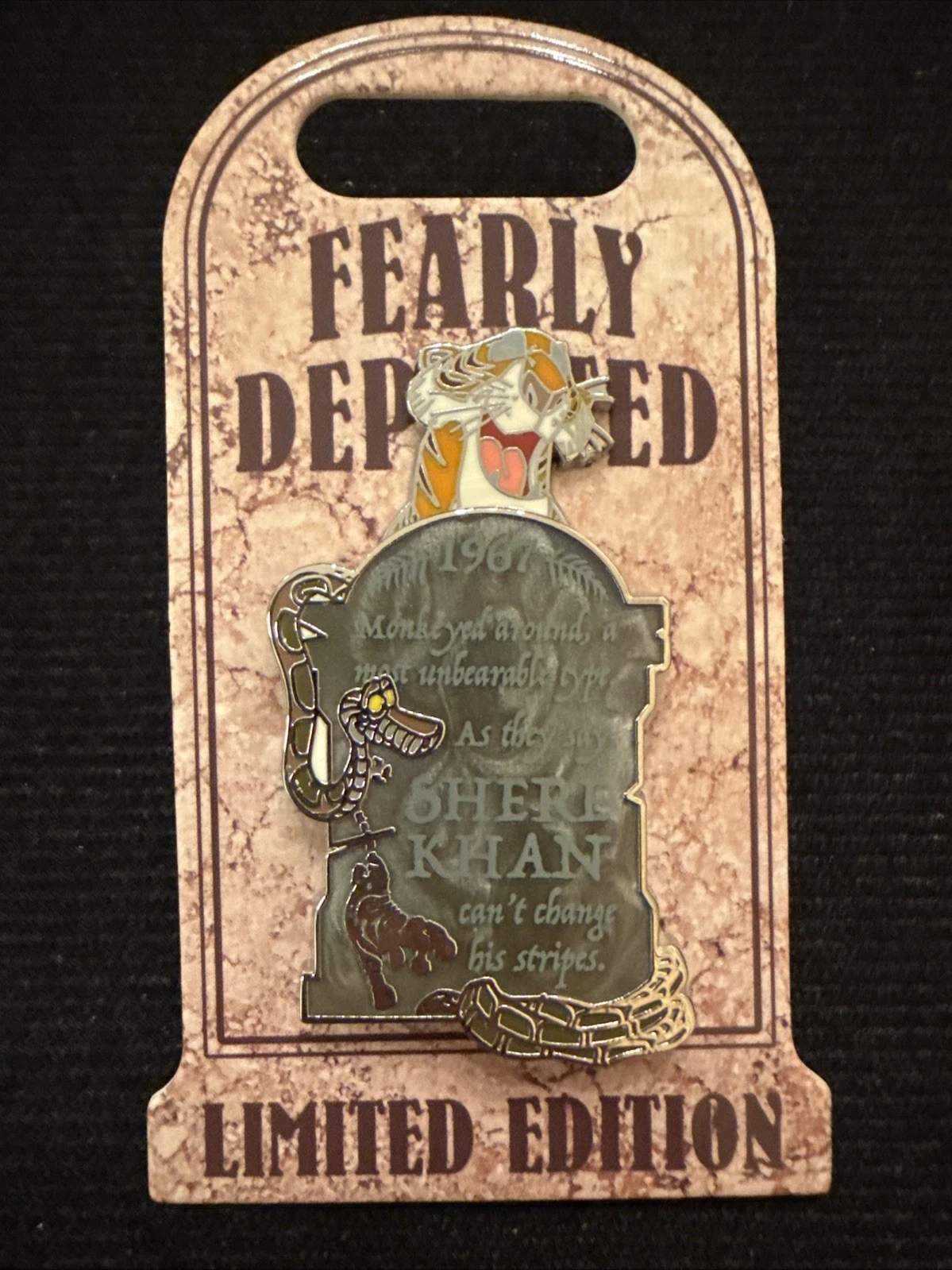 Shere Khan Kaa Jungle Book Fearly Departed Halloween Disney Villains LE Pin