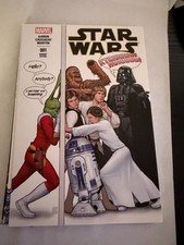 UNUSED POSTCARD: Star Wars comic book cover