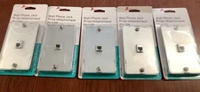 NEW 5PK Zenith Universal Wall Phone Jack Silver TW1001WPS B270