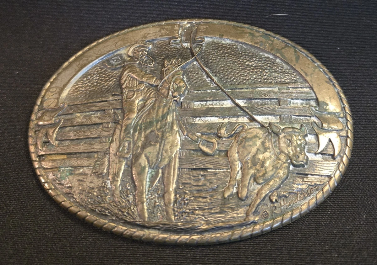 Tony Lama Silver Brown Cross Belt Indian Head Coins SZ 34 Americana Heritage Tony Lama Men main image 2