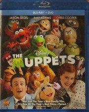 The Muppets Blu-ray, NO DVD, Widescreen Chris Cooper, Amy Adams LIKE NEW