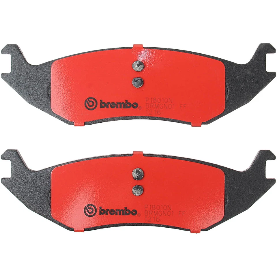 Rotores de freno de disco delanteros y traseros Brembo pastillas de freno de cerámica para Dodge Durango Foto 2 de 4