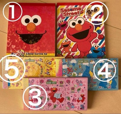 Heisei Retro Sesame Street Memo Pad Set of 5 #1319b5